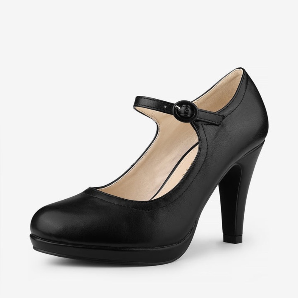 NEW Allegra K Platform Round Toe Mary Jane Stiletto Heel Pumps- Size 6.5 NWOT